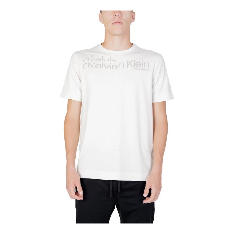 Męska koszulka sportowa biała Calvin Klein