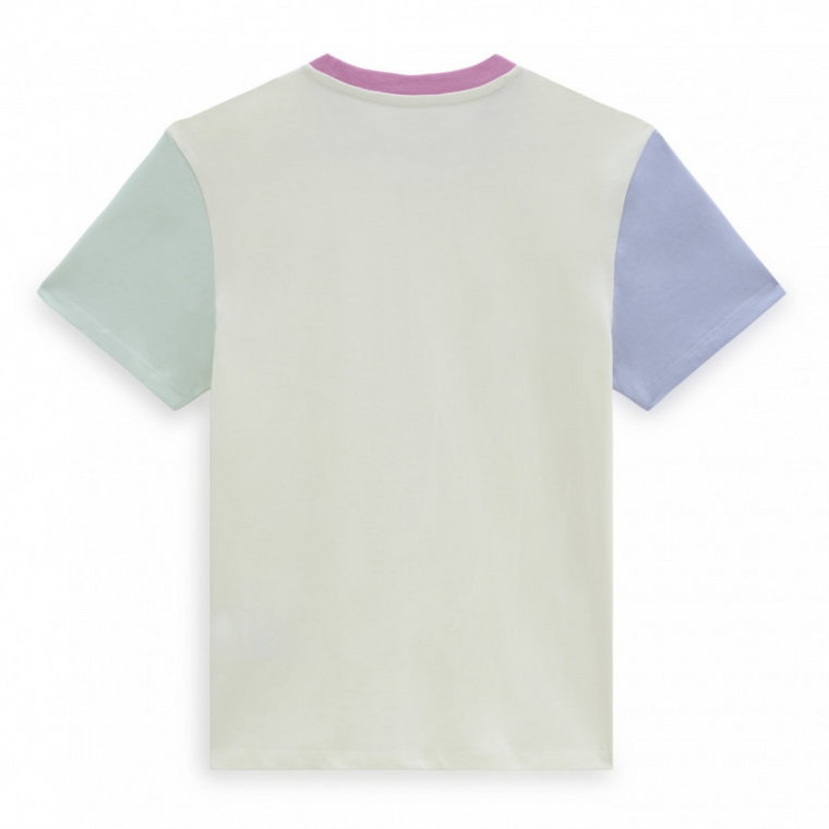 Damski t-shirt basic Vans Colorblock Boyfriend Fit - multikolor