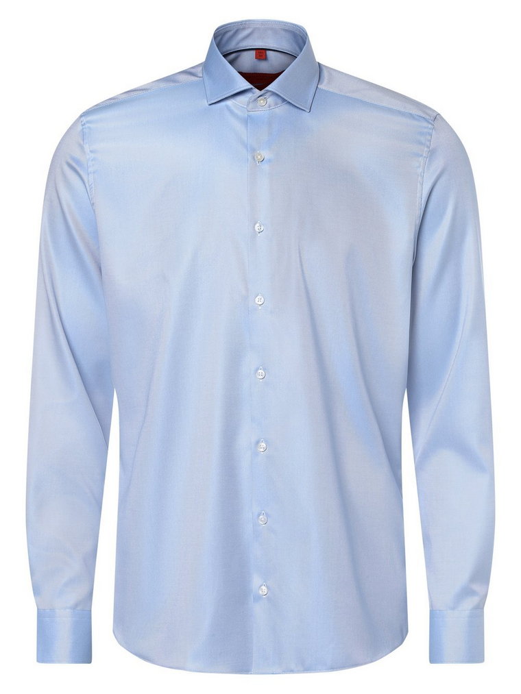 Finshley & Harding - Koszula męska  niewymagająca prasowania, niebieski