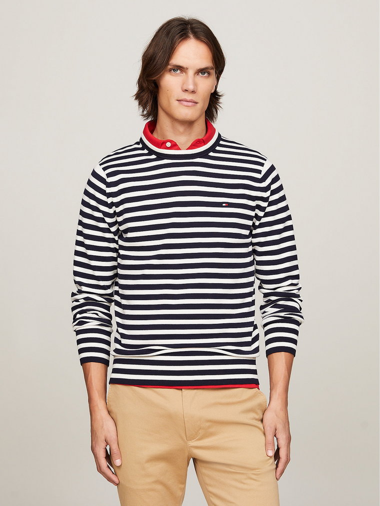 Sweter męski Tommy Hilfiger MW0MW21316-0A4 S Granatowy (8720645706397). Swetry męskie