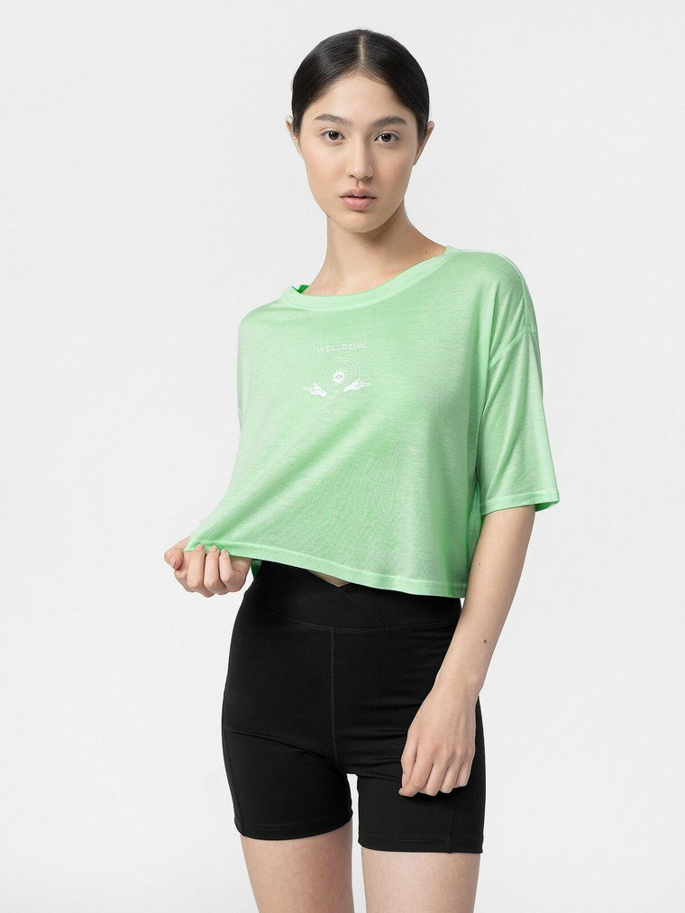 T-shirt crop top oversize do jogi damski