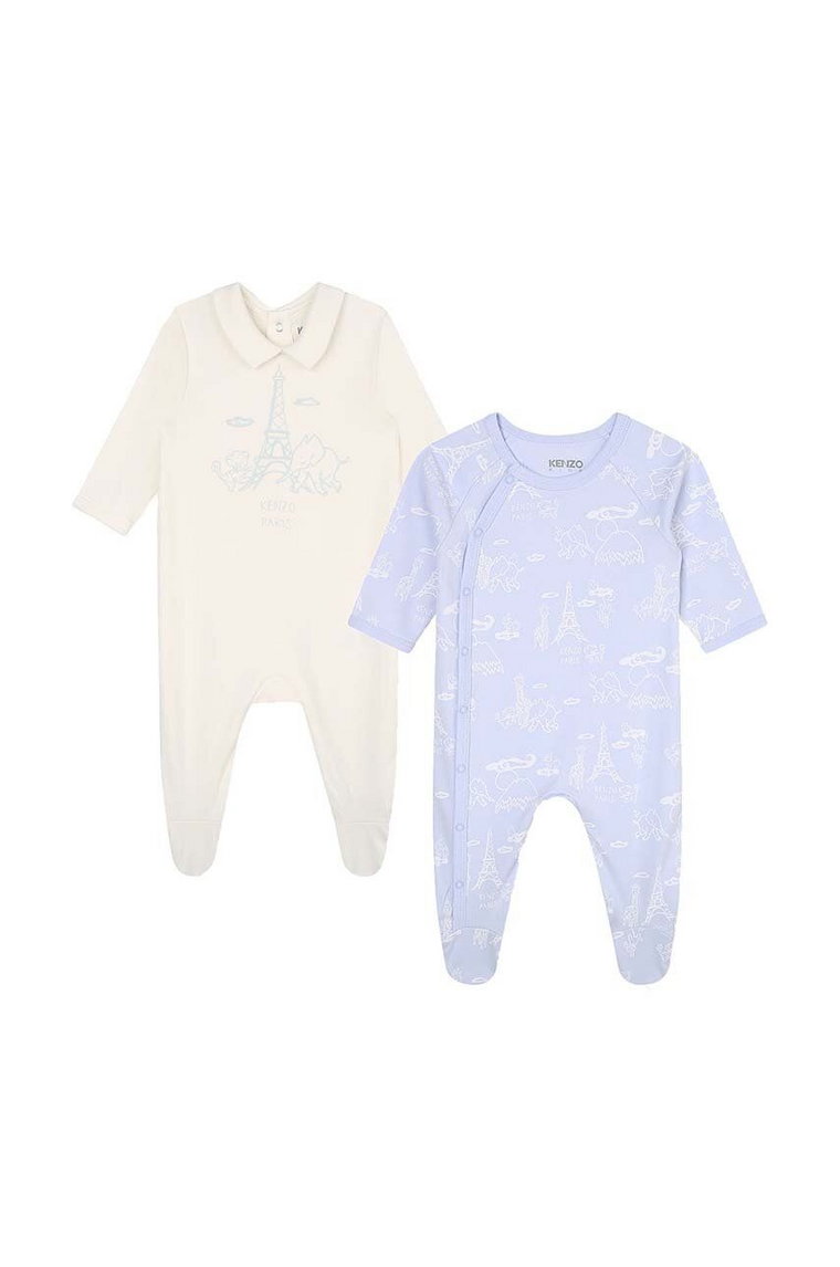 Kenzo Kids śpioszki bawełniane niemowlęce 2-pack