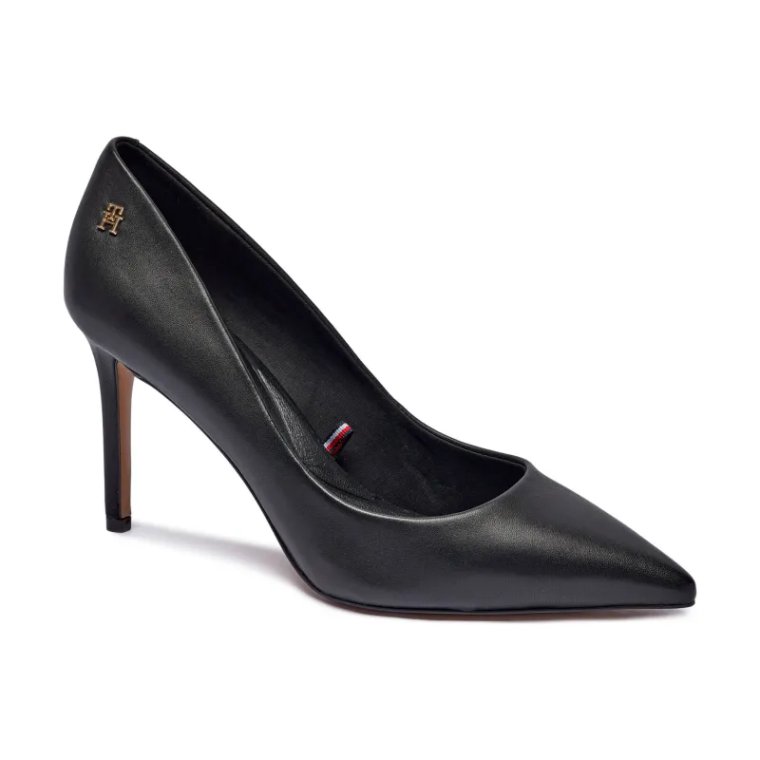 Tommy Hilfiger Skórzane szpilki ESSENTIAL POINTED PUMP