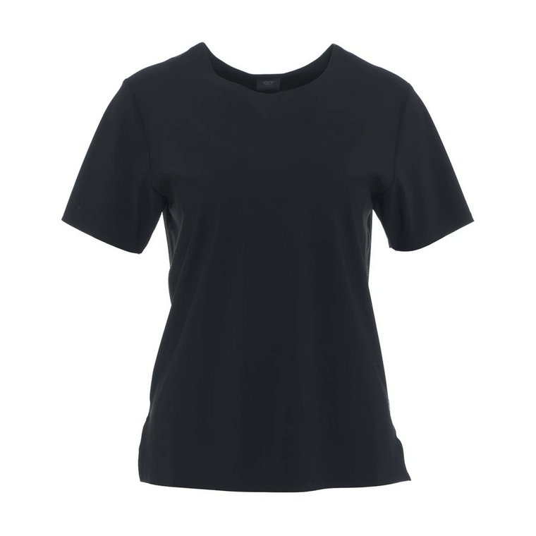 Czarne koszulki i pola dla kobiet AlphaTauri