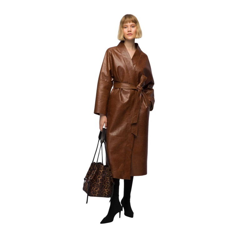 Camelya - Brown Leather Coat VSP