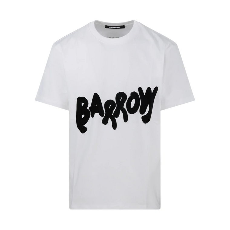 Biała koszulka z dżerseju - unisexowy styl Barrow