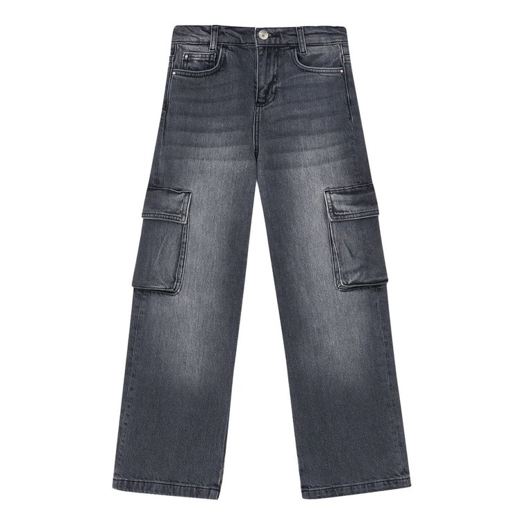 Czarne Jeansy Straight Cut Liu Jo