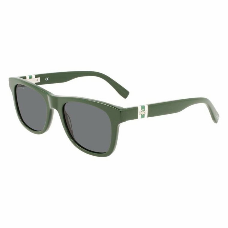 Okulary przeciwsłoneczne, Zielona oprawka Lacoste
