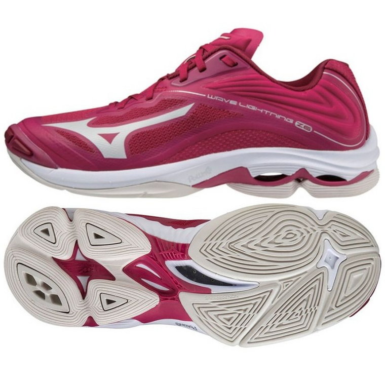 Buty siatkarskie Mizuno Wave Lightning Z6 Low W V1GC200064 pomarańcze i czerwienie czerwone