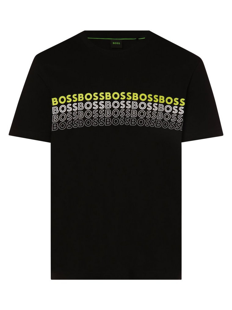 BOSS Green - T-shirt męski  Tee 2, czarny