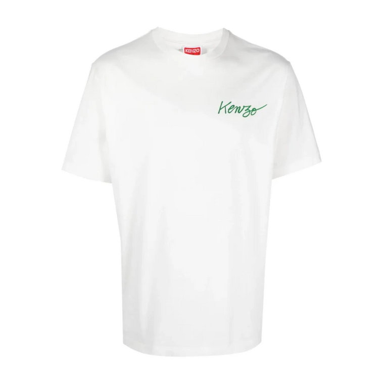 Białe T-shirty i Pola z Logo Kenzo
