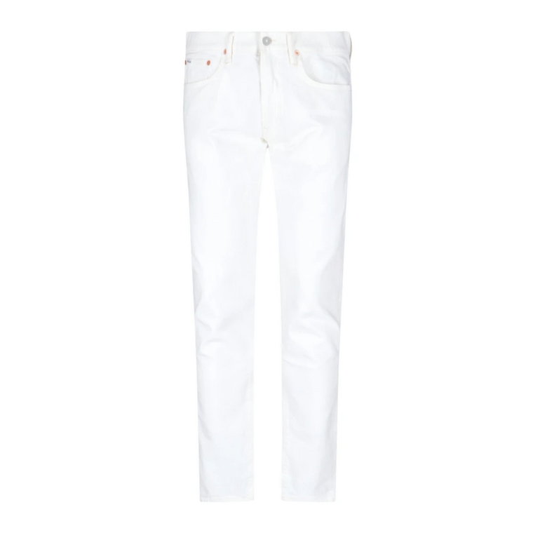 Białe Straight Jeans Ralph Lauren