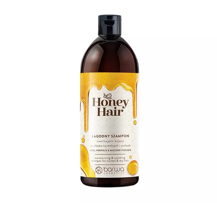 BARWA HONEY HAIR ŁAGODNY SZAMPON DO WŁOSÓW NORMALNYCH I SUCHYCH 480ML