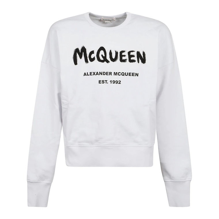 Graffiti Print Sweater Alexander McQueen