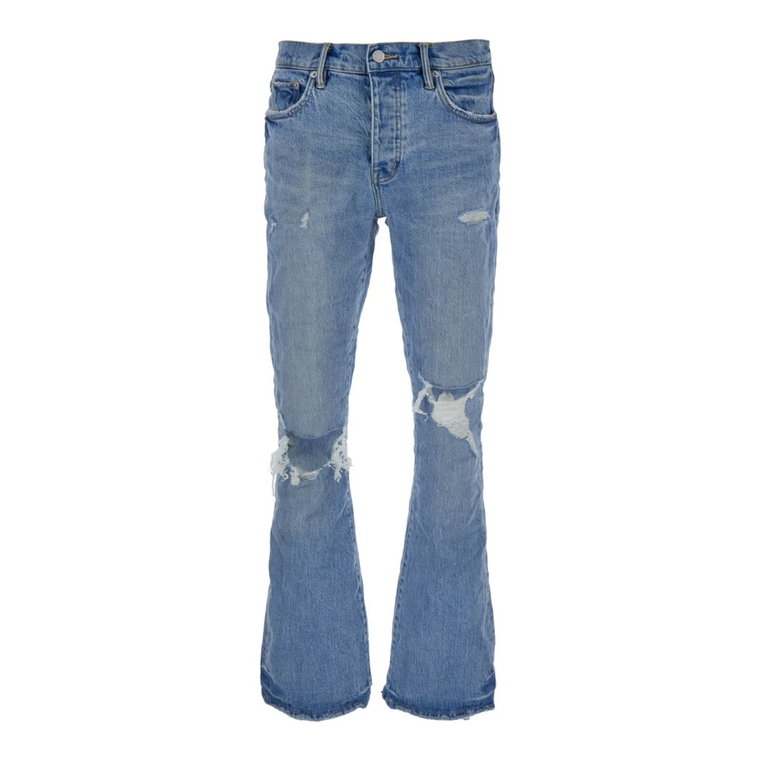Ripped Flare Jeans Purple Brand