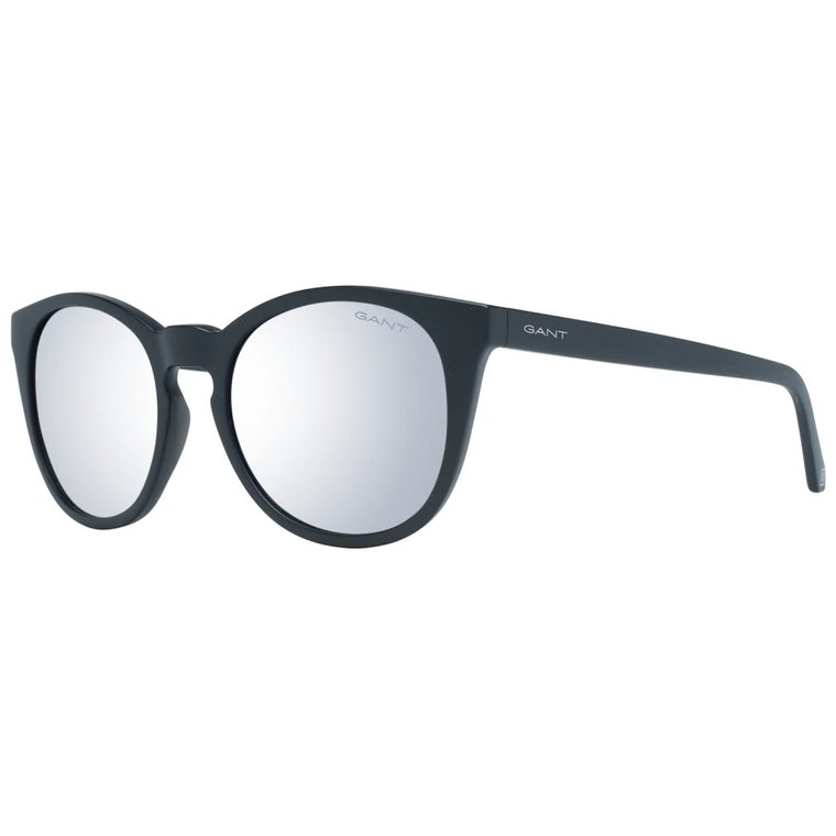 Czarne okulary przeciwsłoneczne dla kobiet z lustrzanymi soczewkami Gant