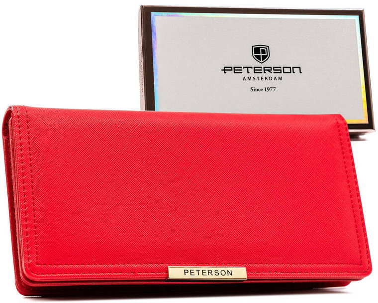 Duży portfel damski ze skóry ekologicznej  Peterson