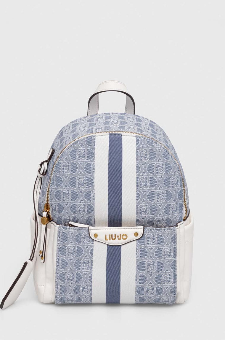 Liu Jo plecak damski kolor niebieski mały wzorzysty