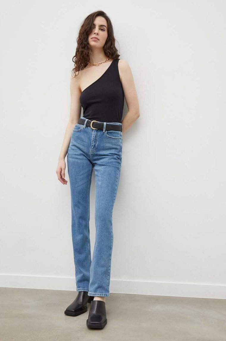 By Malene Birger jeansy Stellen damskie high waist