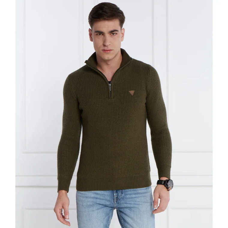 GUESS Sweter | Regular Fit | z dodatkiem wełny