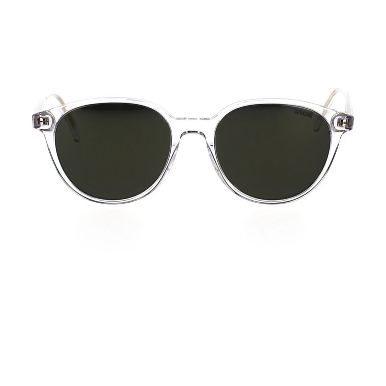 Minimalistyczne okrągłe okulary przeciwsłoneczne z lustrzanymi soczewkami Dior