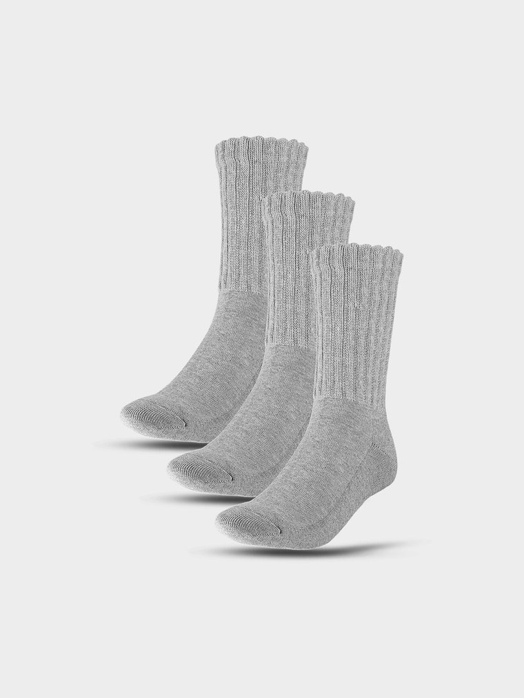 Skarpetki casual za kostkę (3-pack) damskie - szare