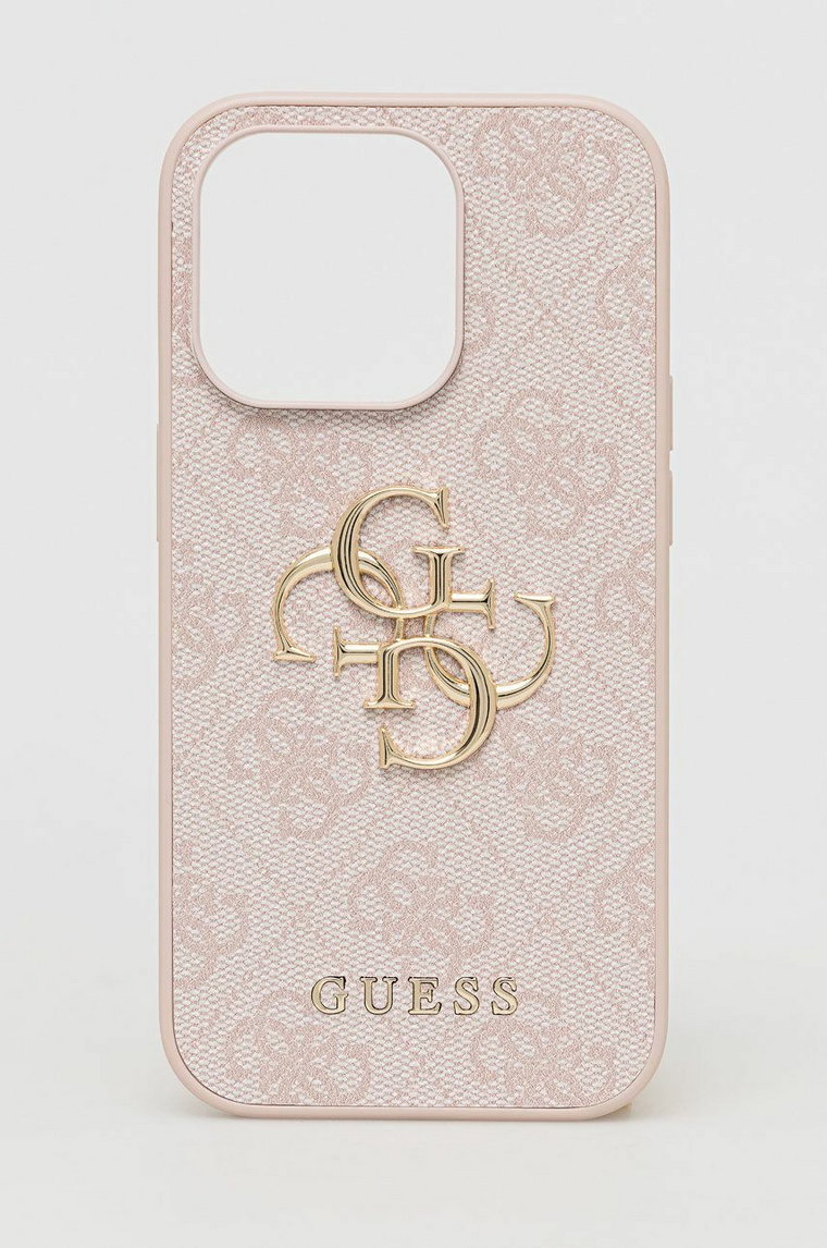 Guess etui na telefon iPhone 14 Pro 6,1" kolor różowy