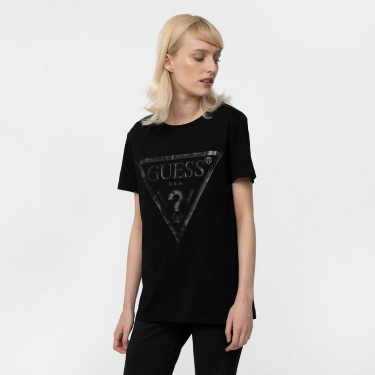 Damski t-shirt z nadrukiem GUESS ADELE SS CN TEE