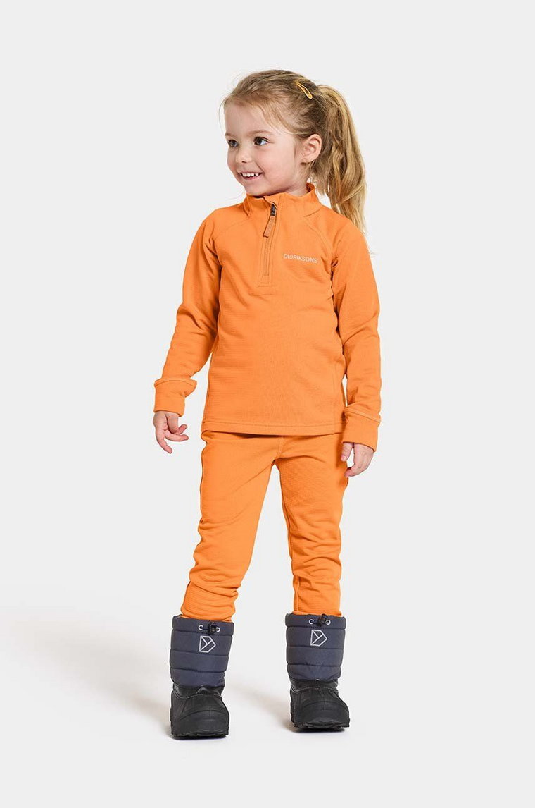 Didriksons dres dziecięcy JADIS KIDS SET kolor pomarańczowy