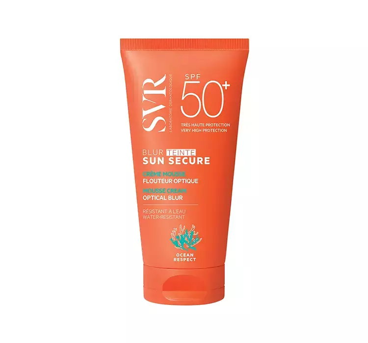 SVR SUN SECURE BLUR TEINTE OCHRONNY KREM OPTYCZNIE UJEDNOLICAJĄCY SKÓRĘ SPF50+ 50ML