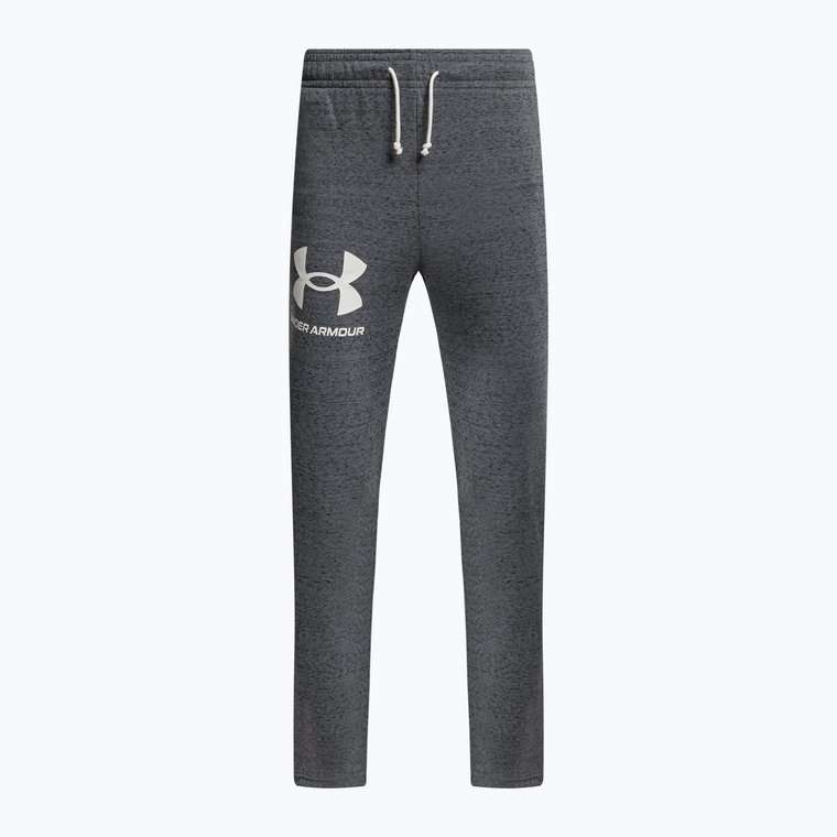 Spodnie treningowe męskie Under Armour UA Rival Terry pitch gray light heather/white | WYSYŁKA W 24H | 30 DNI NA ZWROT