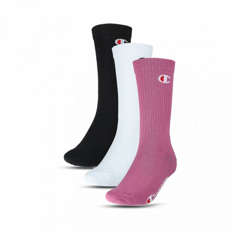 Skarpetki uniseks (3-pack) Champion C Logo Crew Socks - multikolor