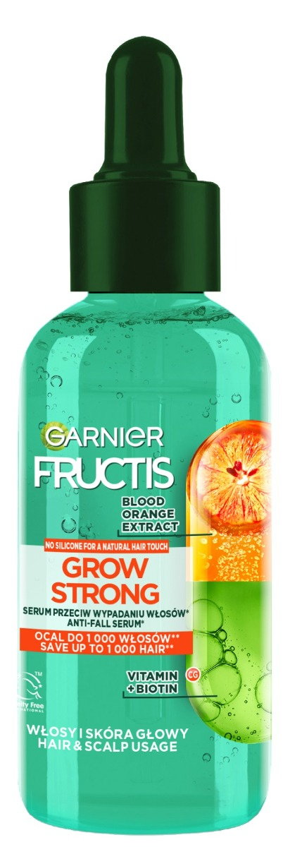 Fructis - Serum przeciw wypadaniu do włosów i skóry głowy Grow Strong Orange 125 ml