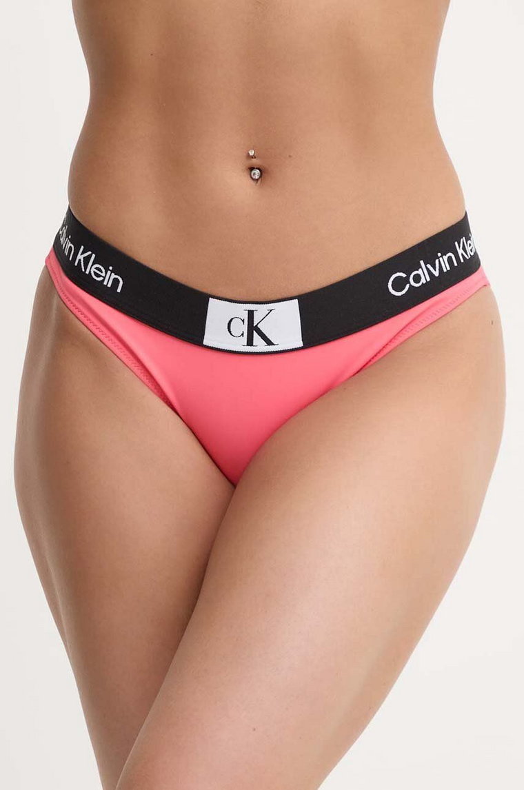 Calvin Klein figi kąpielowe kolor różowy KW0KW02353