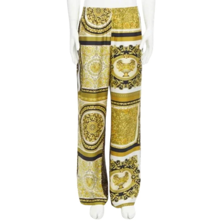 Pre-owned Silk bottoms Versace Pre-owned