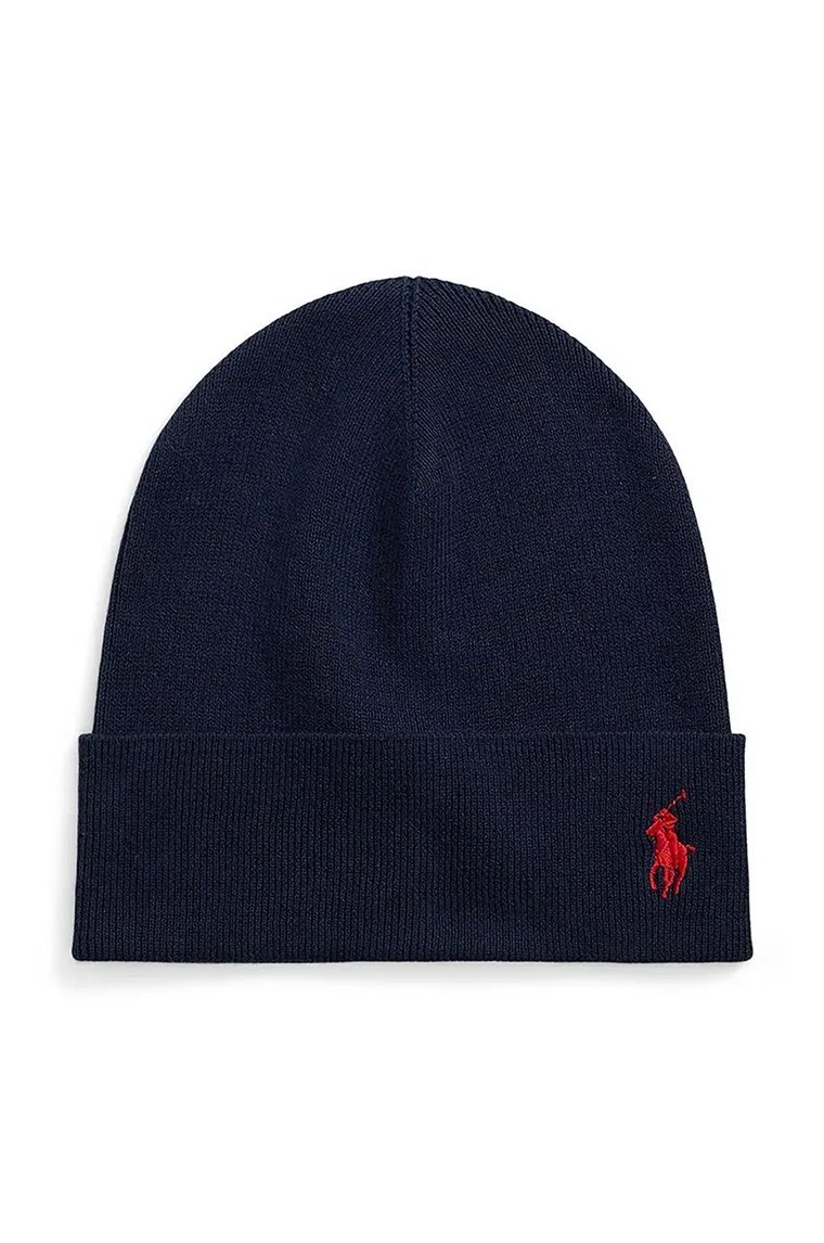 Polo Ralph Lauren czapka bawełniana kolor granatowy bawełniana 449959339