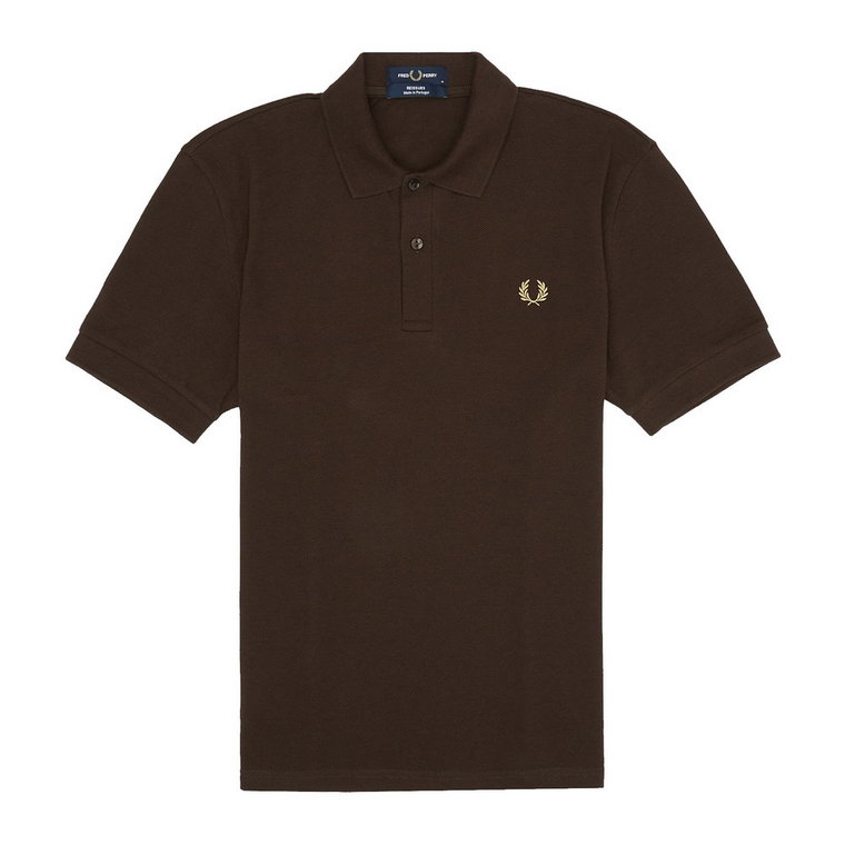 Rich Brown Pique Polo Ponowne wydanie Fred Perry