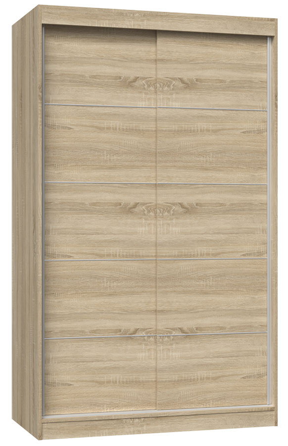 Garderoba z drzwiami przesuwnymi 120 cm dąb sonoma - Cetris 4X