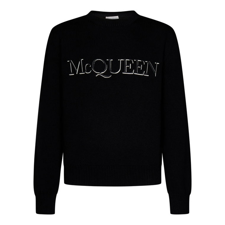 Stylowy Czarny Sweter dla Mężczyzn Alexander McQueen