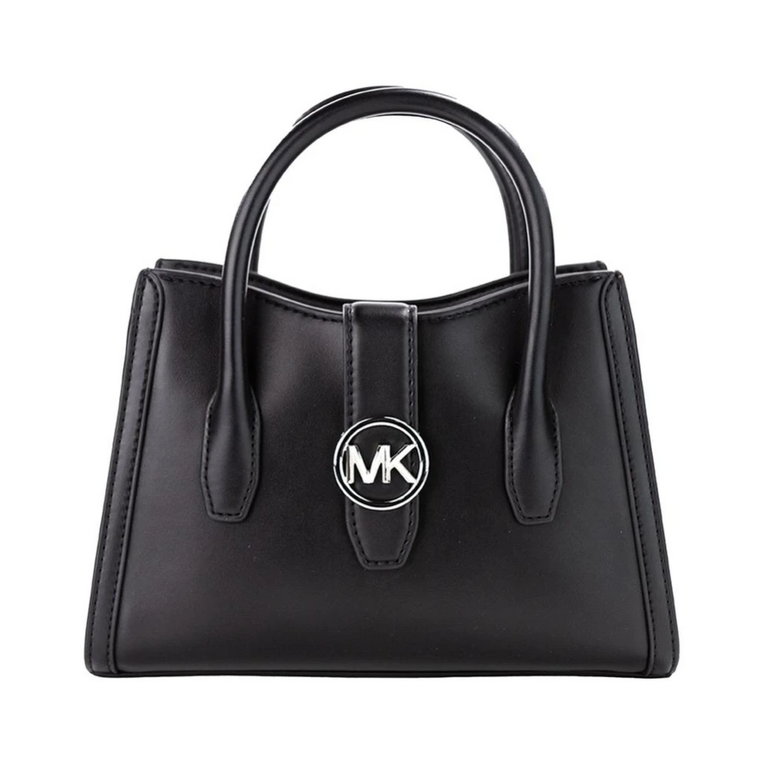 Czarna Satchel Crossbody z zamkiem błyskawicznym Michael Kors