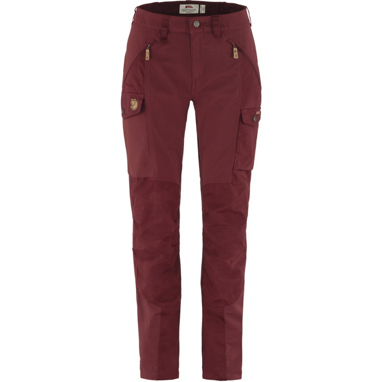 Spodnie trekkingowe damskie Fjallraven Nikka Trousers Curved bordeaux red - 36