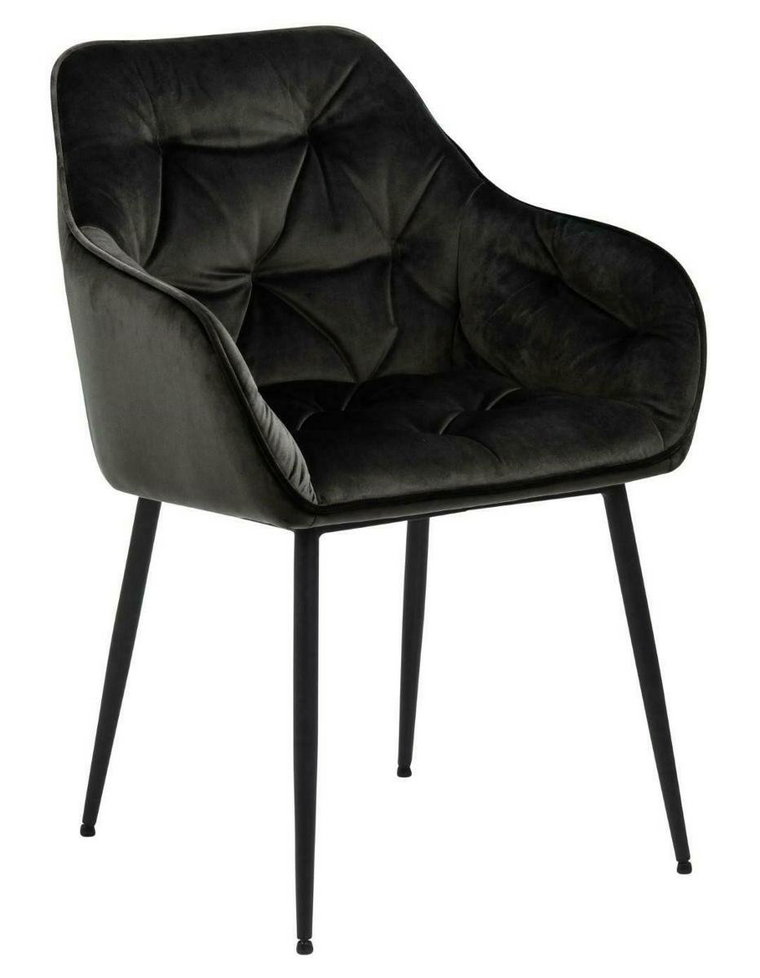 Krzesło MIA HOME Bruce, ciemnoszare, 55x58x83 cm