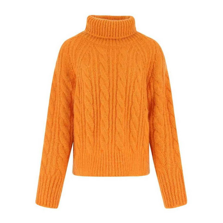 Sweter Blend Mohair Orange Mohair Cecilie Bahnsen