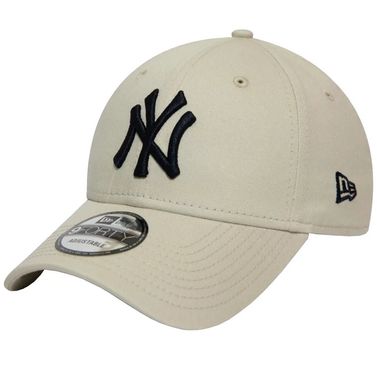 New Era 9FORTY New York Yankees MLB League Essential Cap 12380590, Męskie, Beżowe, czapki z daszkiem, bawełna, rozmiar: OSFM