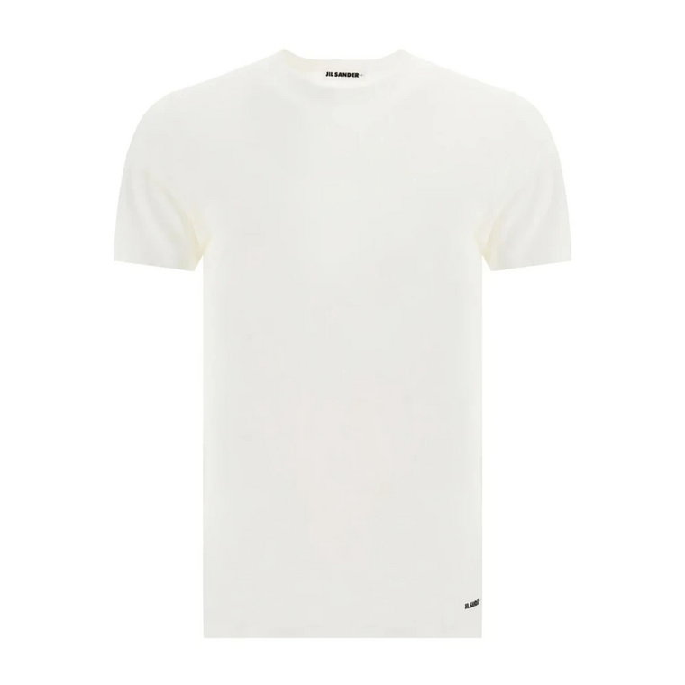 Biała Koszulka - Regular Fit - 100% Bawełna Jil Sander