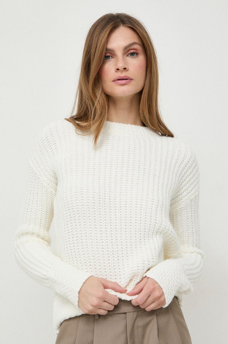 Morgan sweter damski kolor beżowy ciepły