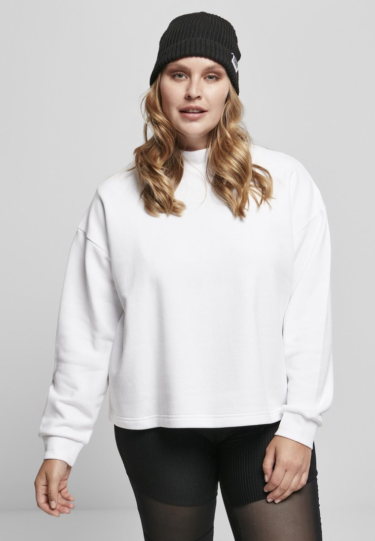 Bluza Bez Kaptura Oversize Damska Biała Urban Classics TB3012