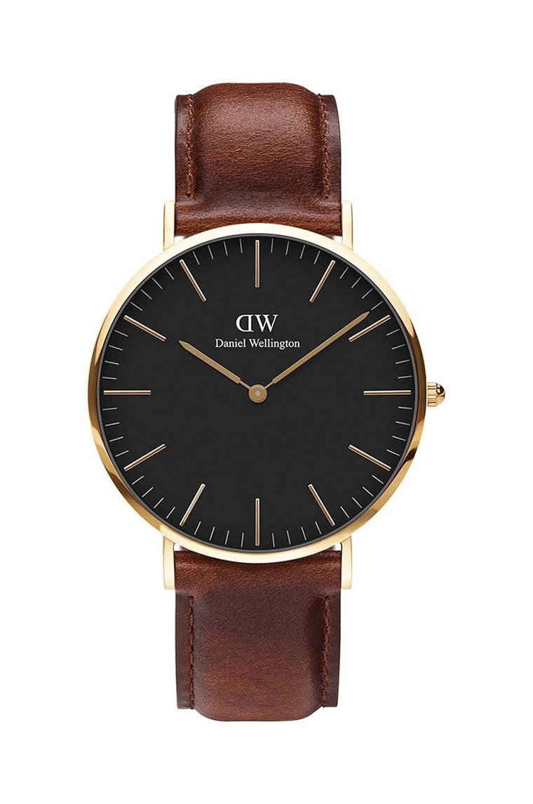 Daniel Wellington zegarek Classic 40 St Mawes męski kolor brązowy