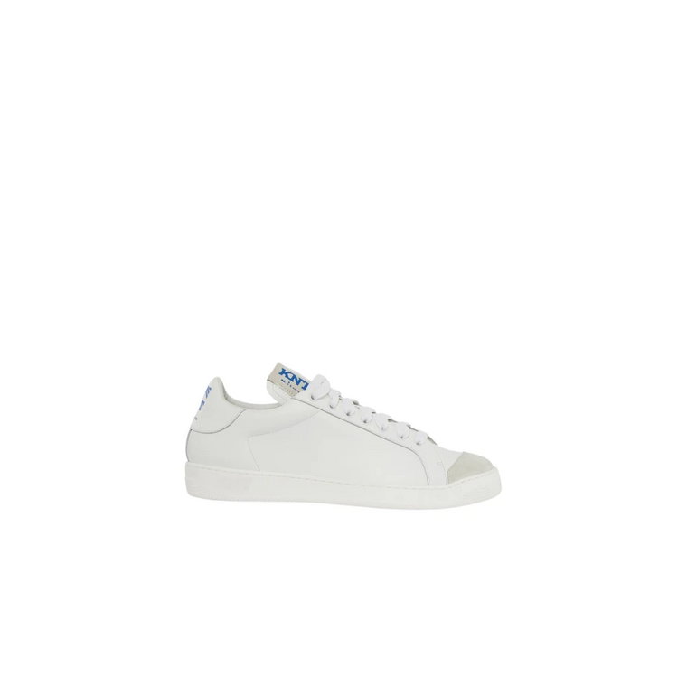 Białe Skórzane Sneakersy z Podeszwami w Pudełku Kiton