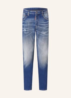 dsquared2 Jeansy W Stylu Destroyed Skater Jean Slim Fit blau